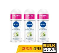 Nivea Mood Detox Roll-On Deodorant 48H Sweat Odor Protection Fresh 50ml 3-Pack