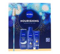 NIVEA Nourishing Moments of Joy Gift Set, Creme Care Shower Gel, Rich Nourishing Body Lotion, Intensive Moisture Hand Cream, Skincare Collection Pack