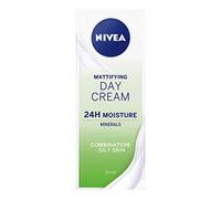 NIVEA Oil Free Moisturising Day Cream (50 ml), Combination and Oily Skin Moisturiser, Mineral Infused Day Cream, Skin Care Essentials