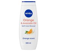 NIVEA Orange & Avocado Shower Cream 500ml Moisturising Shower Gel with Avocado Oil, Caring Body Wash for Women with Vitamin C, E