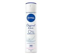 NIVEA Original Care 0% deodorant spray (150 ml), deodorant without aluminium (ACH) for 48h re deodorant protection and gentle care, deodorant with skin care essence
