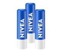 NIVEA Original Care Lip Balm Stick - Shea Butter Lips Care, 24h+ Moisturising Smooth Texture Lip Balm, Compact Chapstick for Dry, Cracked & Chapped Lips | Pack of 3