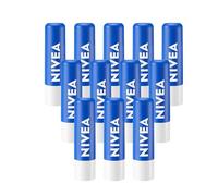 NIVEA Original Care Lip Balm Stick - Shea Butter Lips Care, 24h+ Moisturising Smooth Texture Lip Balm, Compact Chapstick for Dry, Cracked & Chapped Lips | Pack of 12