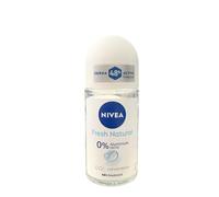 NIVEA pack of 6 roll-on deodorant for women, deodorant protection aluminium-, 6 x 50 ml roll-on, fresh natural