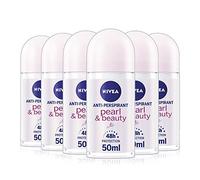 NIVEA Pearl & Beauty Anti-Perspirant Deodorant Stick Pack 0f 6 (6 x 50ml), Fresh Fragrance Deodorant for Women, Stick Roll On Deodorant for Women, Deodorant Womens