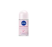 NIVEA Pure Pearl & Beauty Roll-On Deodorant Pack of 6 (6 x 50 ml), Antiperspirant Roller for Nourished Armpits, Deodorant with 48 Hour Protection
