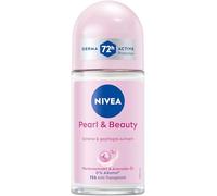 NIVEA Pearl & Beauty Roll-On Deodorant, Antiperspirant Roller Protects 72 Hours from Sweat and Body Odour, Nourishing Deodorant with Pearl Extracts and Avocado Oil (50 ml)