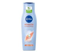 NIVEA Power Repair Shampoo, Repairing Hair Shampoo Against Split Ends with Squalane Serum and Monoi Oil, Nourishing Shampoo for Healthy Hair and More Shine (250 ml)