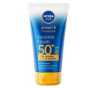 NIVEA SUN Protect & Moisture Invisible Finish Sun Cream SPF50+ (150 ml), Sun Lotion with Vitamin C and Hyaluron, 48H Moisture and Immediate UVA/UVB Protection, No White Cast Ultralight Formula