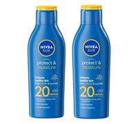 NIVEA Protect & Moisture Sun Lotion SPF20 200ml x 2 Pack