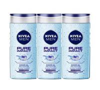 Nivea Pure Impact Shower Gel For Men, 250Ml (Pack Of 3)