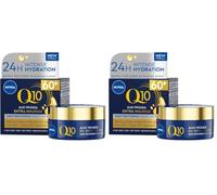 NIVEA Q10 Anti-Wrinkle 60+ Extra Nourishing Night Cream (50ml), Deeply Restoring Anti Wrinkle Face Cream for Intense Hydration, Boosts Collagen and Firms Skin, Dry to Very Dry Skin (Pack of 2)