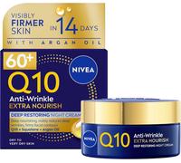 NIVEA Q10 Anti-Wrinkle 60+ Extra Nourishing Night Cream (50ml), Nourishing Nigh