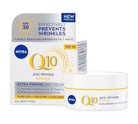 NIVEA Q10 Anti-Wrinkle Power Extra Firming Day Cream SPF 30, 50 ml | Anti-Wrinkle Face Cream with Q10, Creatine and Hyaluronic Acid, Hydrates Skin, Boosts Collagen