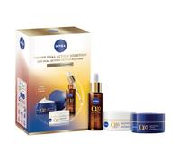 NIVEA Q10 Anti-Wrinkle Power Face Care Set, Gift Set with Day Cream (50 ml), Night Cream (50 ml) and Dual Action Serum (30 ml), Anti-Age Care Set