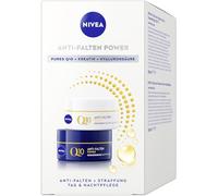 NIVEA Q10 Anti-Wrinkle Power Face Care Set, Gift Set with SPF 15 Day Cream (50 ml) and Night Cream (50 ml), Care Set with Anti-Ageing Effect