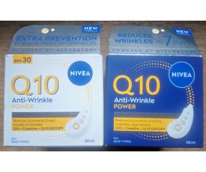 NIVEA Q10 ANTI WRINKLE POWER MULTI PROTECTIVE DAY SPF30 + NIGHT CREAM 2 x 50ml