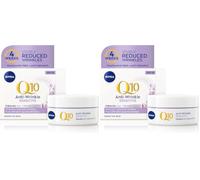 NIVEA Q10 Anti-Wrinkle Sensitive Firming Day Cream SPF 15 (50ml), Anti-Wrinkle Face Cream with Skin Identical Pure Q10 and Liquorice Extract, Sensitive Skin Face Cream (Pack of 2)