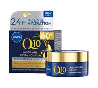 NIVEA Q10 Power 60+ Anti-Wrinkle Night Cream Moisturiser 50ml