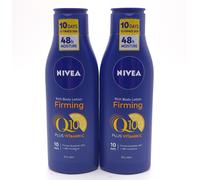 NIVEA Q10 PLUS VITAMIN C FIRMING RICH BODY LOTION DRY SKIN 250ML 2 PACK