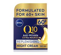 NIVEA Q10 Power 60 Skin Anti Wrinkle Replenishing Night Cream 50 ml Night Time Moisturiser for Women with Coenzyme Q10 Night Face Cream