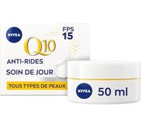 NIVEA Q10 Power Day Cream Anti-Wrinkle + Hardness FPS15 (1 x 50 ml), Anti-Ageing Cream Enriched with Q10 & with 10 x More Creatine, Moisturising Cream, Face Care Women