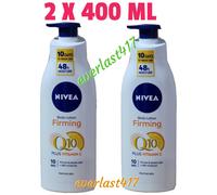 Nivea Q10 Rich Pump Body Firming Lotion Plus Vitamin C, 48HR Moisture, 2 X 400ML