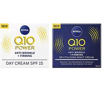 Nivea Q10 SPF 15 Anti-Wrinkle Face Day Cream Plus Face Night Cream, 50 ml