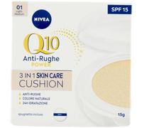 NIVEA Q10plus 3 in 1 Radiance BB Cushion with SPF15, Shade: Light, (15ml), Anti-Ageing Formula, Cushion Infused with BB Cream, 24 Hour Moisturiser