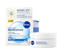 NIVEA Refreshing Day Cream SPF 30, 50 ml | Hydrating Face Moisturiser with Aloe Vera and Hyaluronic Acid, Protects Skin, 24-Hour Moisture, Fast Absorbing, Lightweight