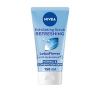 NIVEA Refreshing Exfoliating Scrub (150ml), Face Scrub with Lotus Flower and Hydramine Thoroughly Exfoliates and Removes Dead Skin Cells, Refreshing Facial Cleanser