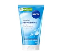 NIVEA Refreshing Wash Gel (150ml), Face Wash Gel with Lotus Flower and Hydramine, Deeply Cleanses and Removes Impurities, Refreshing Skincare Formula,pack of 6