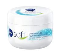NIVEA Soft Refreshing Moisturising Cream (375 ml), Nourishing Soft Cream with Vitamin E and Jojoba Oil, Fast Absorbing Skin Cream