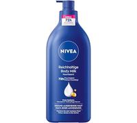 NIVEA Rich Body Milk, Intensely Nourishing Body Cream with Pure Hyaluron, Almond Oil and Deep Care Serum, Lotion for Dry Skin (625 ml)