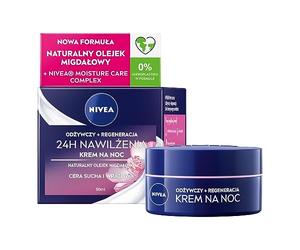 Nivea Rich Face Regenerating Night Cream for Dry to Sensitive Skin 50 ml / 1.6 fl oz by Nivea