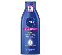NIVEA Rich Nourishing Body Lotion (500ml), 48h Replenishing Body Lotion, Intensive Moisturising Cream with Almond Oil and Deep Moisture Serum, Creamy Hydrating Formula