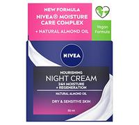 NIVEA Rich Regenerating Face Night Cream (50ml, Pack of 3), Almond Oil Moisturiser for Sensitive & Dry Skin, Perfect for Night time Skin Care Routines