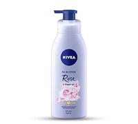 Nivea Rose and Argan Oil Body Lotion 400 ml (13.5 oz) - - goodness of natural oil in a fast absorbing lotion. Dry Skin - India