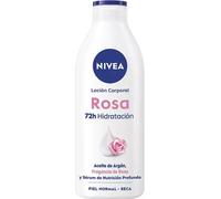 NIVEA Rosa Body Lotion (400ml) Body Cream with Argan Oil and Rose Fragrance, Moisturiser for 72 Hours of Full Deep Moisture