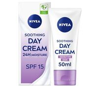 NIVEA Sensitive Day Cream (50 ml), Face Cream and Moisturiser with SPF 15 for Sensitive Skin, Summer Skin Care Essentials, Sensitive Moisturising Cream