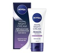 NIVEA Sensitive Night Cream (50 ml), Face Cream for Sensitive Skin with Liquorice Extract and Grape Seed Oil, Regenerating Skin Care
