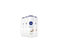 NIVEA Shower Cream Gel, Indulgent Moisture Coconut, Pack of 4 (4 x 250ml), Moisturising Shower Gel with Bamboo Milk, Luxurious Body Wash for Wome