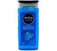 Nivea Shower Gel FRESH OCEAN 1 x 250ml 3in1 for Body, Face & Hair 24H Freshness