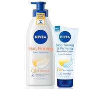 NIVEA Skin Firming Variety Pack with 16.9 Fl Oz Body Lotion and 6.7 Oz Gel-Cream