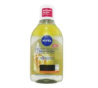 NIVEA Skin Glow Micelar Water (400 ml), Facial Cleansing Gel with 5% Serum and Amino Acid Complex, Facial Toner for Face, Eyes and Lips, Face Makeup Oil with Vitamin C and E