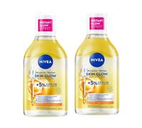 NIVEA Skin Glow Serum Infused Brightening Micellar Water 400ml (2 x Bottles)
