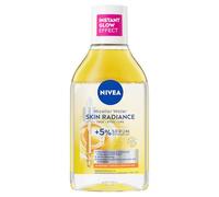 NIVEA Skin Radiance Micellar Water, 400 ml | Micellar Facial Wash with Amino Acid and 5% Vitamin C and E, Serum Infused, Waterproof Make-Up Remover, Instant Glow Effect