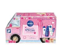 NIVEA SKINCARE SPECIAL DELIVERY Beauty Gift Set, 4-Piece Collection | Premium Gifting & Beauty Kit with Travel Sized Skincare, Moisturising Cream, Lip Balm, Body Lotion & Shower Gel