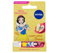 NIVEA Snow White Candy Apple Lip Balm, 4.8 g/Lip balm/Hydration for up to 24 hours/Keeps lips soft and smooth/Absorbs quickly/With a princess motif/NIVEA