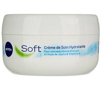 3 x 200ml NIVEA Soft Moisturising Cream Face Body & Hands Vitamin E & Jojoba oil